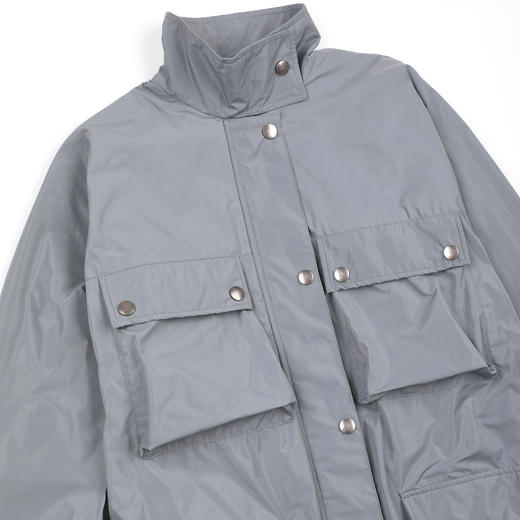 ROMI STUDIO“松弛率性”塔夫绸自然垂坠宽松中长款风衣RWDSWG2353 商品图2