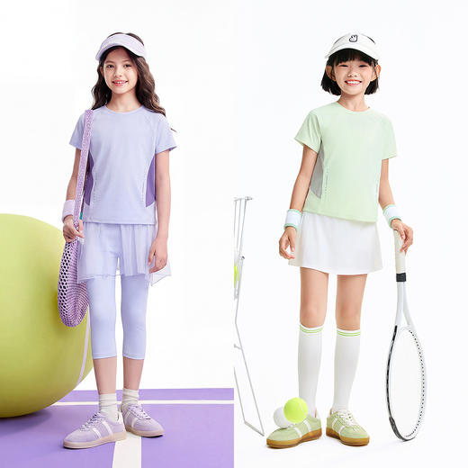 女童圆领短袖针织衫夏季新款安奈儿童装EG621688 商品图3