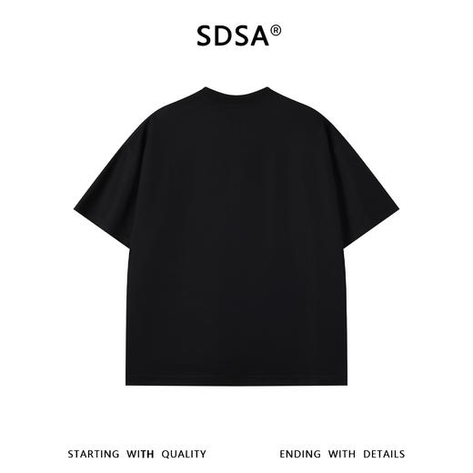 SDSA男装2026新款高贵轻奢简约卡通印花圆领短袖T恤百搭宽松上衣 商品图1