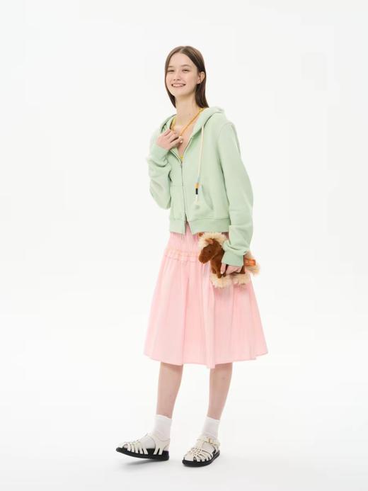 heris/H61108/航海帆船刺绣 彩色手工绕线帽绳 短款拉链卫衣开衫外套 商品图2