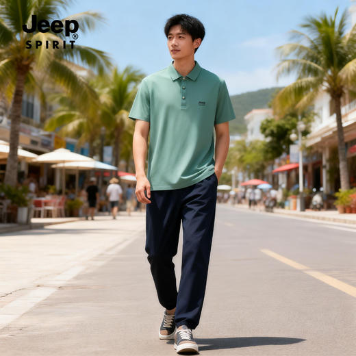 热卖中！！！JEEP SPIRIT商务冰丝无痕速干polo衫    速干透气  清凉一夏 商品图4