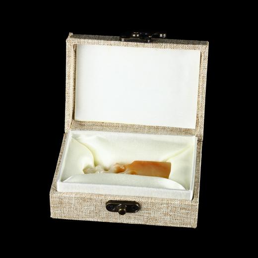 孤品18026老挝石红花冻仿太湖钮方章姓名章藏书章1.8*1.7*6.2cm 商品图5