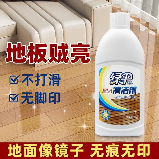 绿伞地板清洁剂800g防滑去污洁净如新宿舍家用神器 商品图3