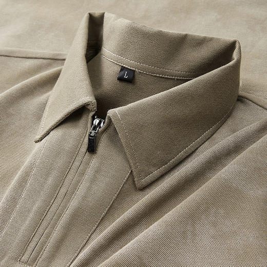 【DPF】大依优型大码男装夏季半拉链短袖POLO衫商务休闲棉质上衣T恤 商品图4