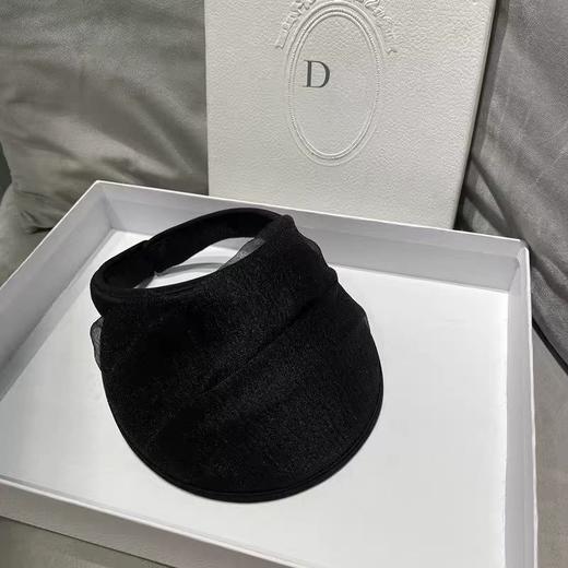 网红小众欧根纱空顶帽子女夏季出游发箍遮阳帽韩国新款百搭遮阳帽 商品图2