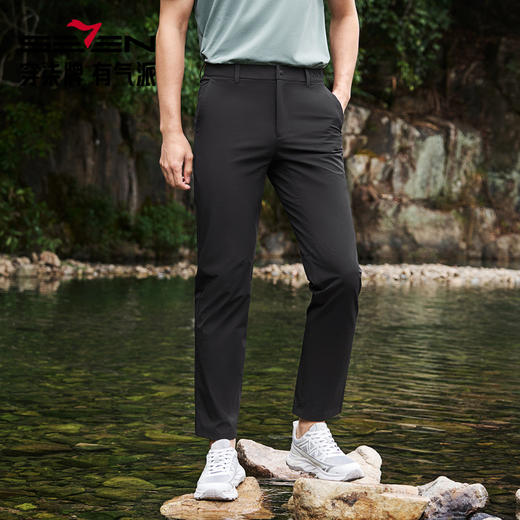 【户外/防泼水】柒牌男装2026夏季新款弹力薄款凉感清爽休闲长裤 130H71140 商品图0