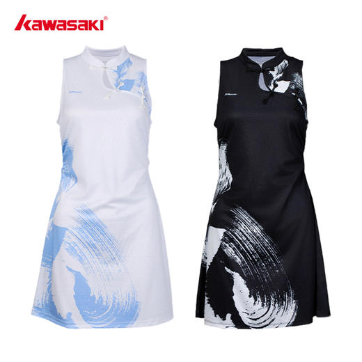 川崎 女款 连衣裙 针织 青花瓷国风系列 K1C08-D2722 商品图0