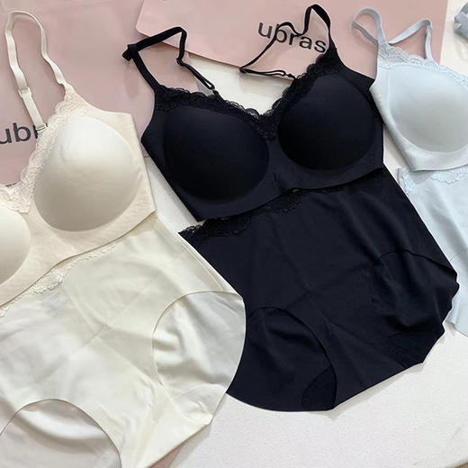 敲舒服 无尺码舒适无痕蕾丝背心款内衣套装！ 商品图11