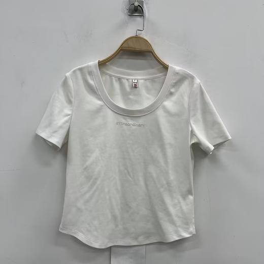 ZC大圆领简约净色短袖T恤60201（白）夏季 262050020321 商品图0