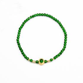 琳琅雅玉系列 黄色18K金翡翠手串手链 女士礼物MEMORA诗普琳JB003501