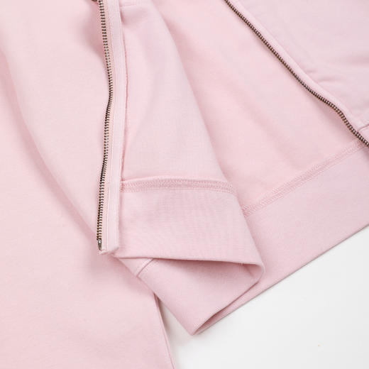 ROMI STUDIO“春日色彩”做旧洗水宽松粉色连帽拉链卫衣RWDSSD1920 商品图3