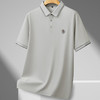 【DDS】大依优型大码男装夏季桑蚕丝亚麻混纺短袖POLO衫商务休闲百搭T恤 商品缩略图3