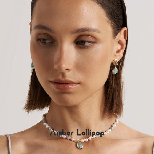 AmberLollipop安铂洛利 流光至境系列天然水晶耳坠 商品图5