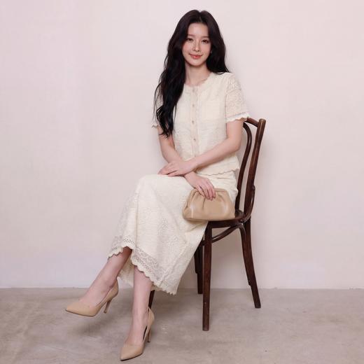 奢姿大码女装2026夏季减龄花边镂空两件套胖妹妹优雅气质时尚套装9962960126 商品图2