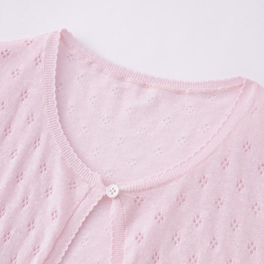 HERLIAN 2026年夏季新品提花镂空吊带开衫两件套女士针织衫 商品图3