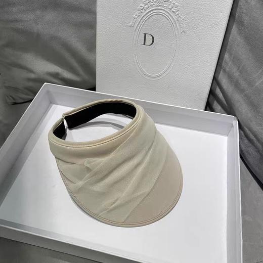 网红小众欧根纱空顶帽子女夏季出游发箍遮阳帽韩国新款百搭遮阳帽 商品图3