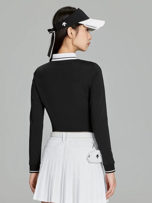 点此购买 迪桑特高尔夫女士PRO撞色修身长袖POLO衫 ly 343983 商品图8
