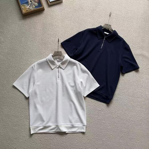 【lb1】26春夏新款男子通勤翻领半拉链短袖Polo衫！！ 商品图2