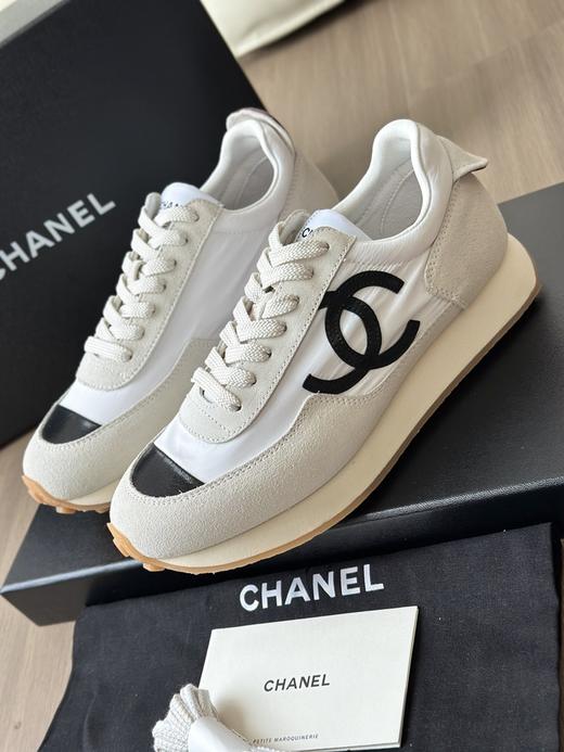 香奈儿 26P 休闲运动鞋 米白阿甘鞋 商品图7