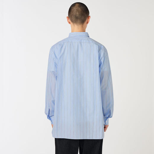 nanamica Collar Stripe 男女装高密度机能性面料复古条纹衬衫 商品图2