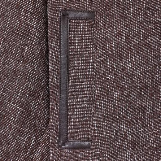 SDSA男装2026新款高贵轻奢美式肌理拼接翻领拉链夹克外套百搭时尚 商品图3