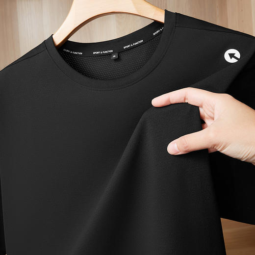 【DDS】大依优型大码男装夏季圆领短袖T恤运动户外休闲透气上衣300斤可穿 商品图4