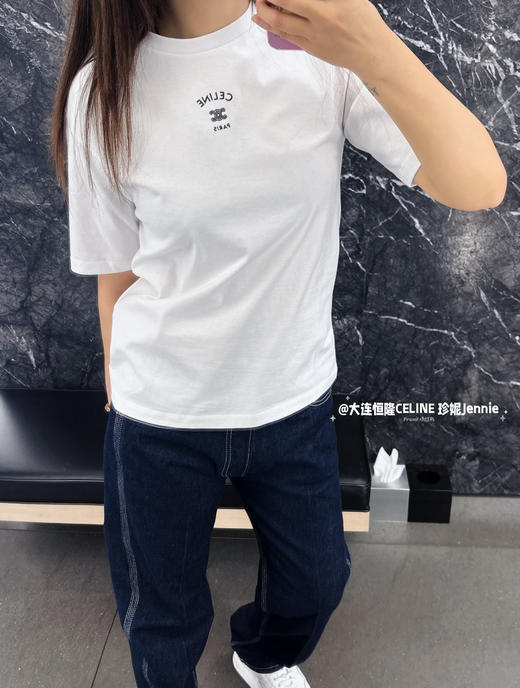 赛琳 2026春夏最新款💫💫 经典刺绣T恤（MM） 商品图11