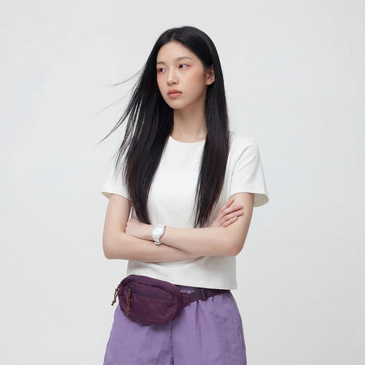 商场同款|森马短袖T恤女夏季吸湿速干修身2026新款小个子户外衣服 商品图2