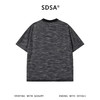 SDSA男装2026新款高贵轻奢细条纹肌理撞色领口下摆短袖T恤百搭潮 商品缩略图1