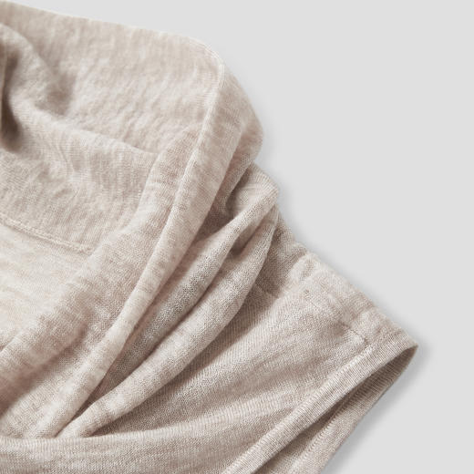 ROMI STUDIO“知性优雅”100水溶羊毛轻柔交叉领无袖打底RWCASG5548 商品图3