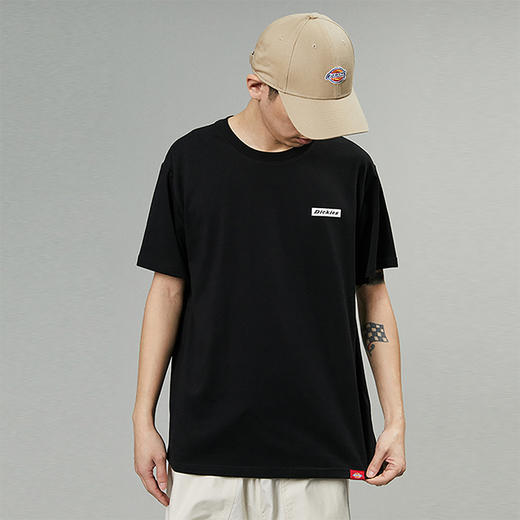 Dickies24春夏新品后背大印花舒适内搭圆领短袖T恤 男女情侣 商品图0