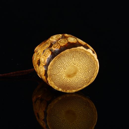 孤品18021天然紫竹竹根印章圆形别致2.8*2.5*3.8cm 商品图3