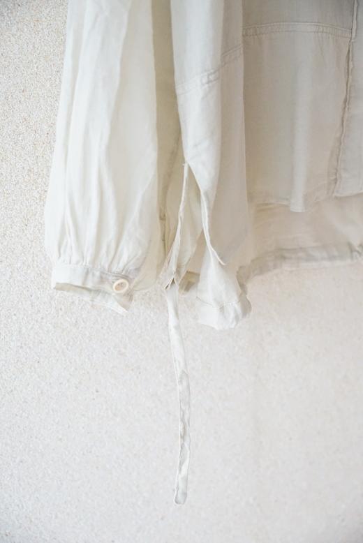 AEQUAMENTE 轻薄毛边领解构衬衫 商品图11