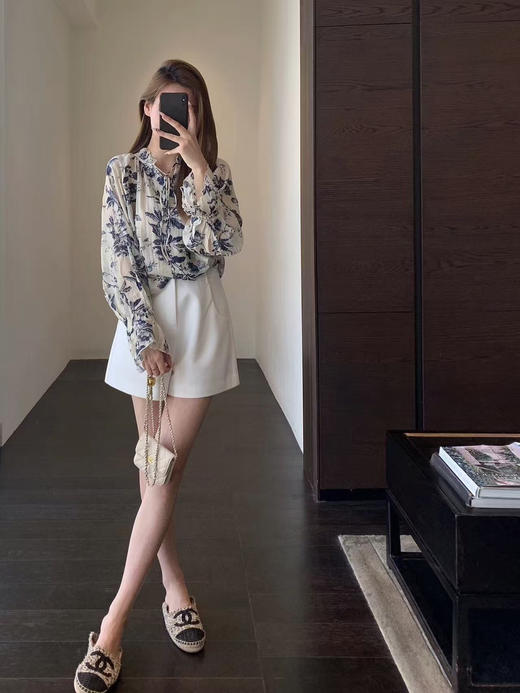 YAW2496水墨花小衫 商品图2