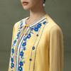 【林栖设计小店】手工钩花|松花黄桑蚕丝印花宽松百搭2026夏新款衬衫上衣 商品缩略图10