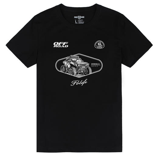 自由基地夏季新品越野原创设计印花图案硬派兄弟短袖队服透气T恤 NMT-2260 商品图2