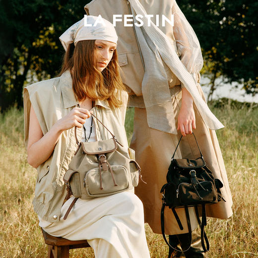 拉菲斯汀 游牧包双肩满满包包休闲旅行背包大容量学生通勤书包 商品图1