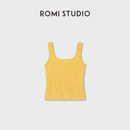 ROMI STUDIO“舒适体验”棉氨纶轻盈棉感宽肩带背心吊带RWDSSE1892 商品图1
