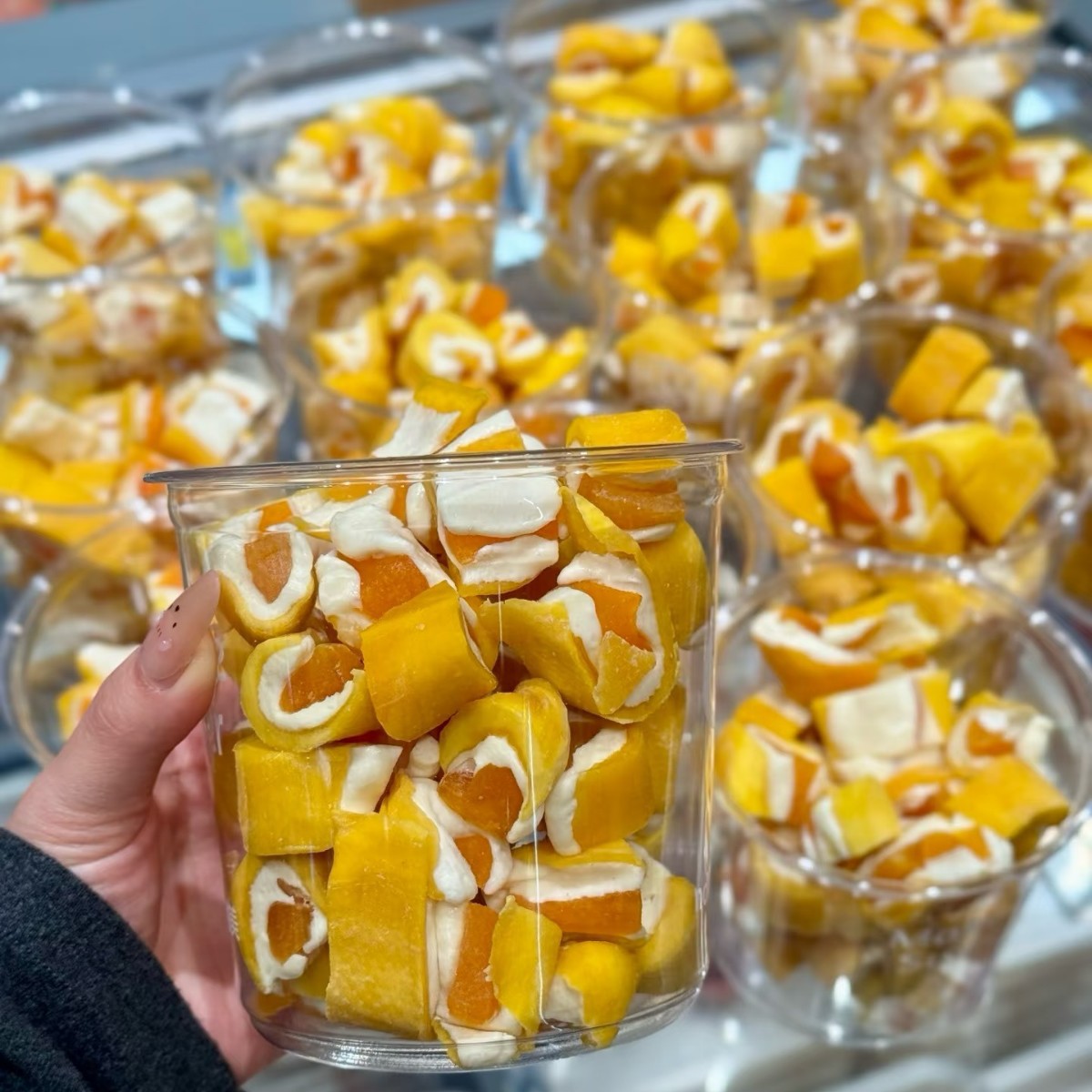 【香甜酥软❗超有料 超满足】芒芒抱桃500g芒果干黄桃干正宗蜜饯果干果脯办公室追剧小孩零食。ri