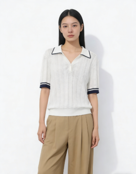 G2000女装SS26商场新款【可机洗/100%棉】短袖针织上衣61973311