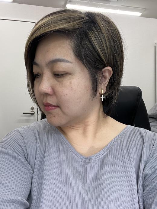 【日本溯源之旅】十字架 18k金钻石耳夹 钻石.06ct  经典弹力夹 4.6g（展会产品拍下后不支持7天无理由退换货） 商品图4