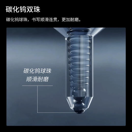 KACO超精ST双珠中性笔替芯亚规按动0.5mm速干笔芯黑色 商品图2