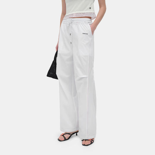 HERLIAN 2026年夏季新品腰头褶皱花边设计女士直筒百搭休闲长裤 商品图1