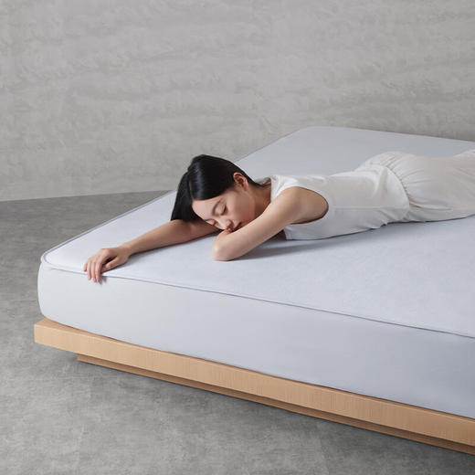 【山姆同款0胶软凉席】丝享花纱双织一体织造软凉席家用双人0胶A类柔软凉爽 雅意灰 180cm*200cm 商品图3