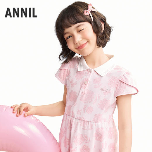 【实体店同款】女童短袖连衣裙夏季新款安奈儿童装AG623151 商品图1