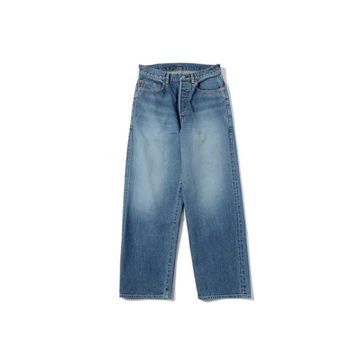 blurhms 13.5oz Denim Pants Classic 自然做旧牛仔裤 商品图0