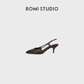 ROMI STUDIO“气质名片”头层牛皮复古手工擦色高跟鞋 RWDSP31667