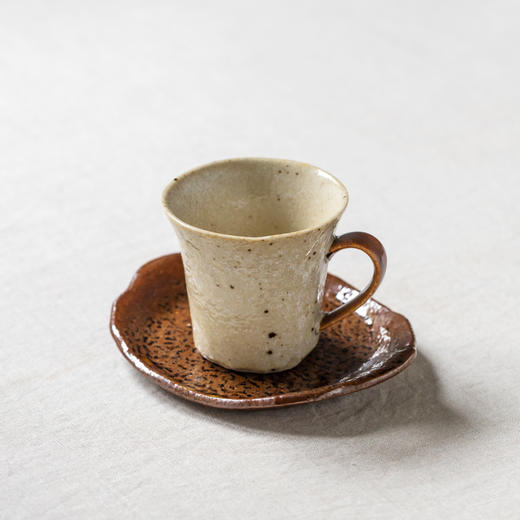 【系列满39包邮】粉引粗陶咖啡杯（基地直发-顺丰包邮）| 容量：190ml，日本进口【合作生产，公平贸易】 商品图2