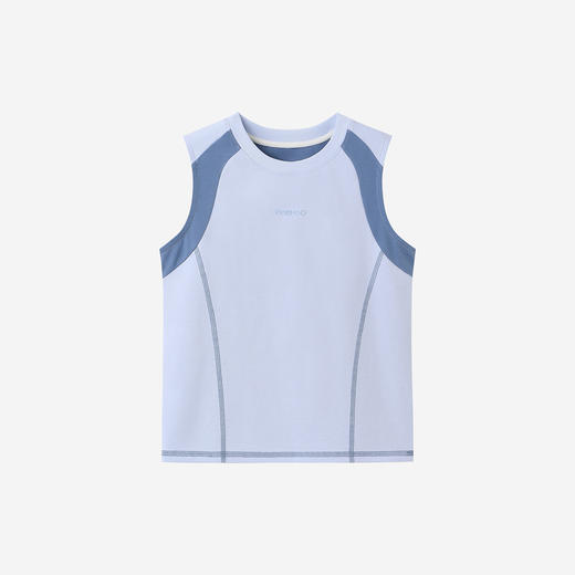 英氏儿童衣服夏季凉感圆领背心男童运动吸湿速干抑菌上衣26新款 商品图4