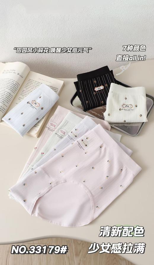 女士典雅印花碎花加肥加大丰满裤加大版富姐裤大大大内裤三角裤33179 商品图1